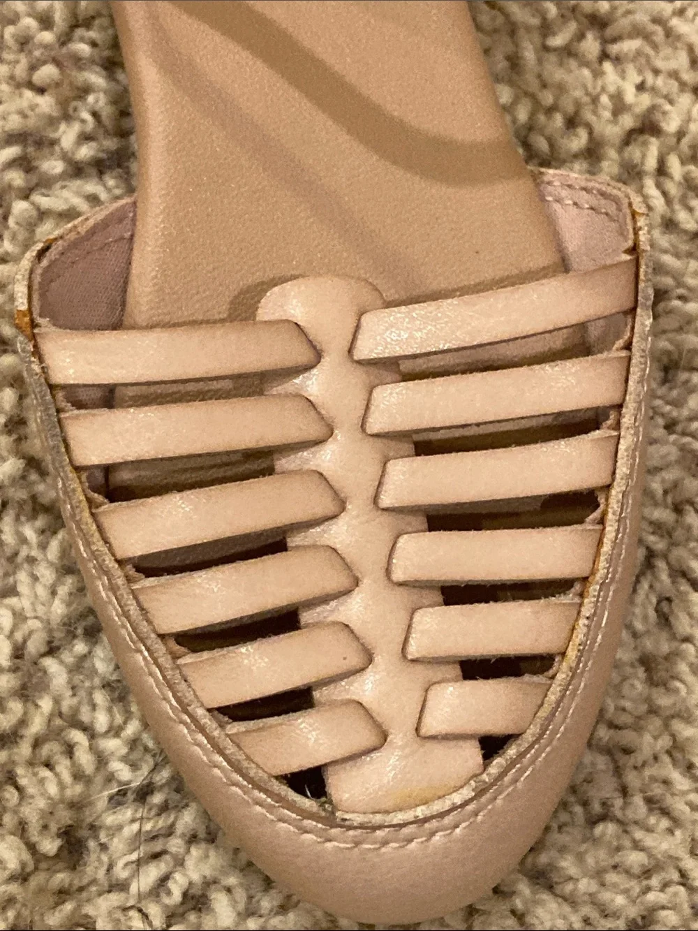 Old Navy Mauve Pink Ankle-Strap Flats
